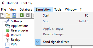 SimulationMenu