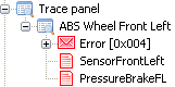 Pass filter for a message and two signals